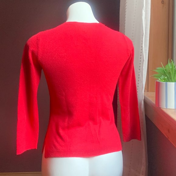 BCBG Max Azria Pink Floral Sequin Cardigan M - Picture 2 of 9